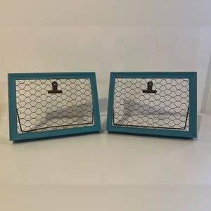 Teal Chicken Wire Frames